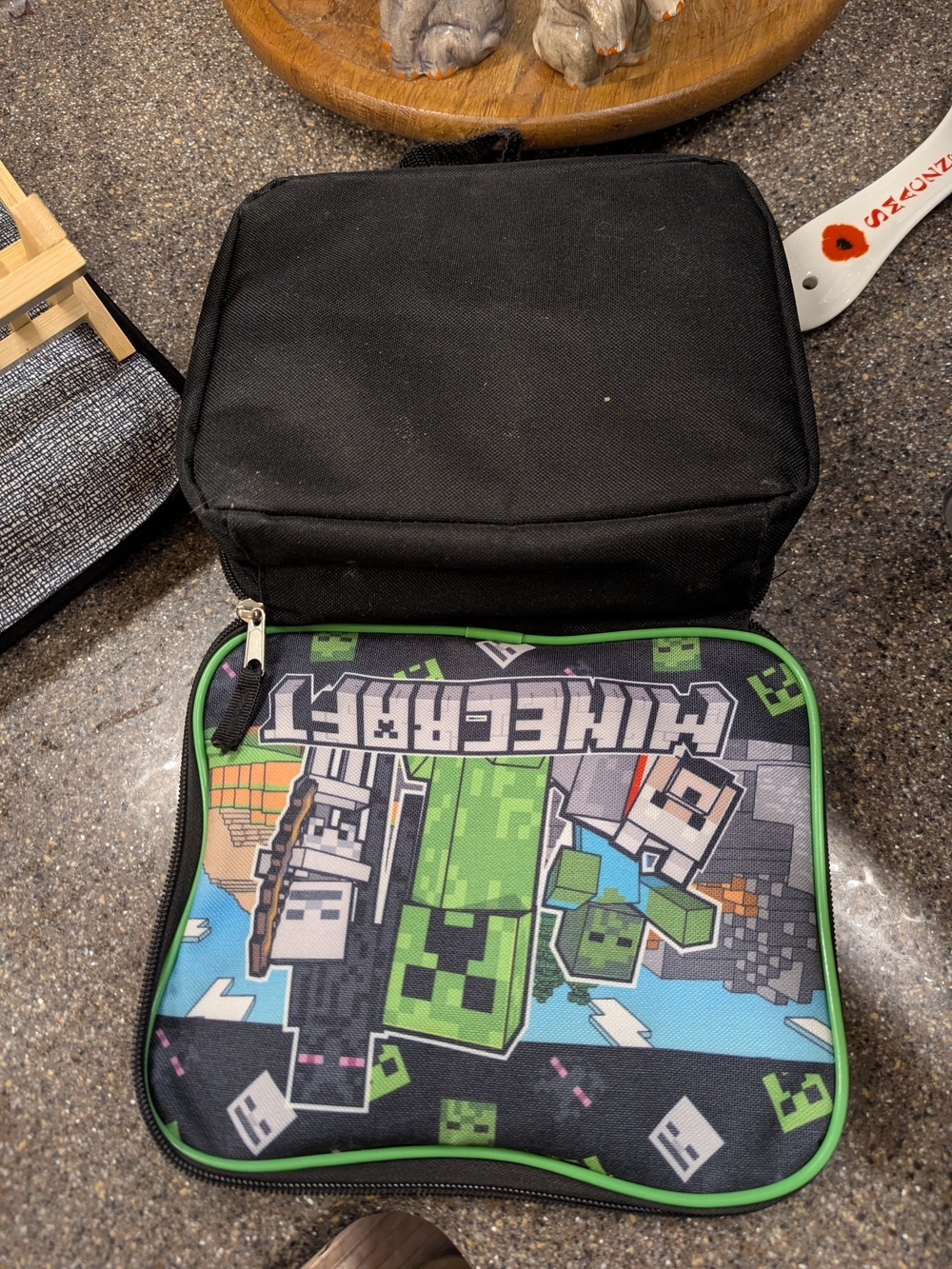 Mine Craft Theme Insulated Lunch Tote - Picture 7 of 12
